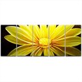 Metal Artscape 59 X 24 in Sunflower At Night 5Paneled Handmade Metal Wall Art MA10006